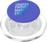 Marzo 1980 Año 1980 Cumpleaños 1980 Edición Limitada PopSockets PopGrip para MagSafe