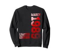 Marzo 1989 Año Legendario 1989 Retro 1989 Vintage 1989 Sudadera