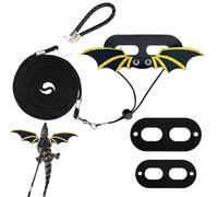 Marzo De Reptiles Accesorios - Escape Ajustado Bajo Prevenido, Arnés De Tortuga | Control De Luz, Lizard Nylon Dragon Dragon Hamsters Caminata Ajustable Exterior Cantando