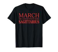 Marzo Sagitario Zodiaco Cumpleaños Astrología Mes Camiseta