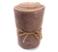 Marzoon Cinta de fieltro beige - Cinta decorativa de fieltro para manualidades, costura y decoración de mesa, momentos decorativos y diversión DIY, versátil (15 x 200 cm)