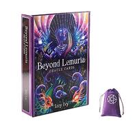 Más allá de Las Cartas de oráculo de Lemuria,Beyond Lemuria Oracle Cards,with Bag,Party Game