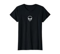 Más allá de Nuestro Mundo Mystical Alien Face UFO Camiseta gráfica económica, Mujer, Negro, S