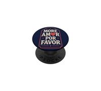 Más Amor por Favor Amor Cita Amor Corazón Romántico Frase Latina PopSockets PopGrip Adhesivo