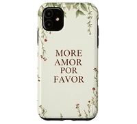 Más Amor por Favor Cita De Amor Español Romance Carcasa para iPhone 11