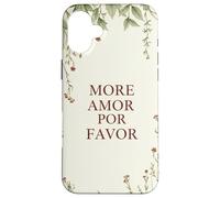 Más Amor por Favor Cita De Amor Español Romance Carcasa para iPhone 16 Plus