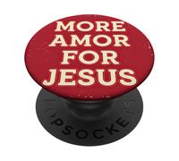 Más Amor por Jesús Christian PopSockets PopGrip Adhesivo