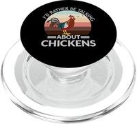 Más Bien Estar Hablando de Pollos Humor Divertido de Granja PopSockets PopGrip para MagSafe