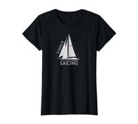 Más Bien ser gráfico de navegación Camiseta gráfica económica, Mujer, Negro, XS