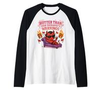 Más caliente que las advertencias de tu terapeuta Diablo Camiseta Manga Raglan