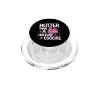 Más Caliente Que un Hoochie Coochie, Divertido Flamenco Viral de Verano PopSockets PopGrip para MagSafe