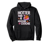 Más Caliente Que una Divertida Vaca de Las Highlands de Verano de Hoochie Coochie Sudadera con Capucha