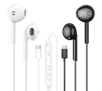 MAS CARNEY Cuffie USB c TH9, Paquete de 2 Auriculares con Filo usbc con Mic, cuffie Type c para iPhone 15 16 17 iPad, Samsung Galaxy S25 S24 S23 A55 A53, Pixel, Xiaomi, Honor, OPPO Vivo