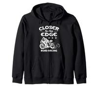 MÁS Cerca del Borde Motocicleta Motorsport Road Racing más rápido Sudadera con Capucha