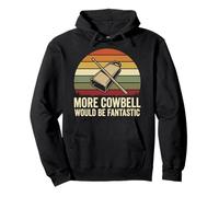 Más Cowbell sería fantástico Divertido Amante de la batería Música Humor Sudadera con Capucha