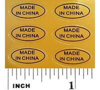 Más de 10.000 pegatinas de porcelana ovaladas fáciles de despegar, etiquetas autoadhesivas preseparadas por IntelGifts. Show Country of Origin on China Productos importados