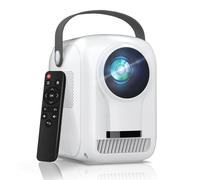 [Más de 10000 aplicaciones integradas] Proyector inteligente portátil 4K, cine en casa, mini proyector pequeño con enfoque eléctrico, piedra clave, 800 ANSI, WIFI6 y proyector Bluetooth para recámara