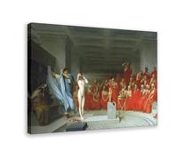Más de 20 impresiones famosas de Jean-Léon Gérôme Phryne reveladas antes del Areópago, póster para estética de habitación, lienzo de arte de pared y marco impreso, 12 x 18 pulgadas