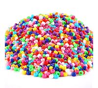 Más de 3000 Cuentas de Pony Multicolor para Pulseras, Trenzas de Cabello y Manualidades - Cuentas de Plástico (Paquete Grande)