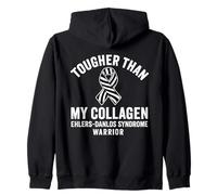 Más duro que mi guerrero del síndrome de Ehlers-Danlos de colágeno Sudadera con Capucha