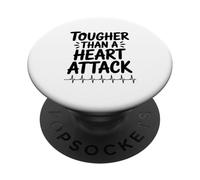 Más Duro Que Un Ataque Al Corazón. Resiliencia Y Coraje PopSockets PopGrip Adhesivo