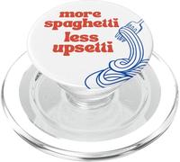 Más Espaguetis, Menos upsetti, Divertido Dicho de Comida PopSockets PopGrip para MagSafe