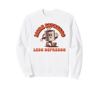 Más Espresso Menos Depressso (Funny Coffee Statement) Sudadera