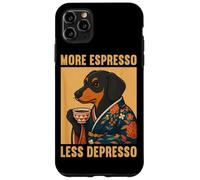 Más Espresso Menos Kimono Dachshund Depresso Arte Japonés Carcasa para iPhone 11 Pro MAX