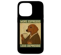 Más Espresso Menos Kimono Dachshund Depresso Arte Japonés Carcasa para iPhone 14 Pro MAX