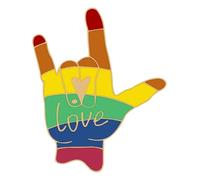 Más Estilos Arco Iris Esmalte Pines: Amor Es Amor Orgullo Insignias, Broches para Decoración De Joyería, Klein, Metal no precioso