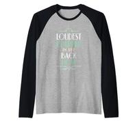Más Fuerte Clapper En La Fila De Trasero Teatro Mamá Camiseta Manga Raglan
