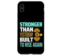 MÁS Fuerte Que Ayer - Estilo DE MOTIVACIÓN DE Gimnasio DE Fitness Carcasa para iPhone XS MAX