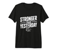 Más Fuerte Que Ayer Inspirador Motivacional Camiseta Premium