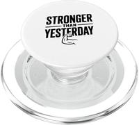 Más Fuerte Que Ayer Inspirador Motivacional PopSockets PopGrip para MagSafe