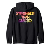 Más Fuerte Que el cáncer Concienciación Guerrero Sudadera con Capucha