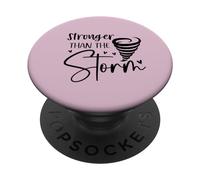 Más Fuerte Que la tormenta corazón Moderno Dicho Positivo PopSockets PopGrip Adhesivo