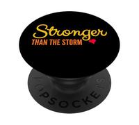 Más fuerte que la tormenta Humor Sarcástico Sarcástico Dicho Divertido PopSockets PopGrip Adhesivo