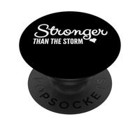 Más fuerte que la tormenta Humor Sarcástico Sarcástico Dicho Divertido PopSockets PopGrip Adhesivo