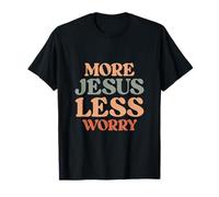Más Jesús Menos Preocuparse Dios Fe Jesús Camiseta