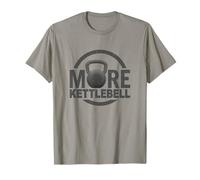 Más Kettlebell Divertido Gimnasio Fitness Humor para levantadores de Pesas Camiseta