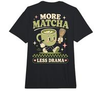 Más Matcha Menos Drama Lindo Arte Kawaii Amante del Té Comfort Colors Adult Heavyweight T-Shirt
