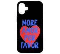Más mensaje de corazón de amor por favor Carcasa para iPhone 16 Plus
