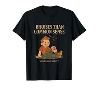 Más moretones que impresión vintage de sentido común Camiseta