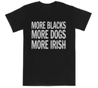Más Negros, Más Perros, Más Irlandeses Camiseta Negra De Manga Corta para Niños Black Kids tee Short Sleeve T-Shirt