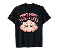Más Oración Menos Preocupación Confianza Fe Oraciones Cristiano Camiseta