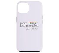 MÁS Orgullo Menos PREJUICIO Jane Austen Diversión LGBT Gay Lit Meme Carcasa para iPhone 13