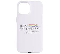MÁS Orgullo Menos PREJUICIO Jane Austen Diversión LGBT Gay Lit Meme Carcasa para iPhone 15