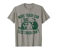 Más Papelera Menos Basura Can't Raccoon Possum Divertido Camiseta