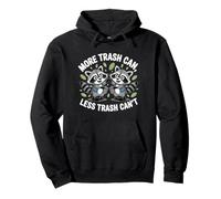 Más Papelera, Menos Basura, no Puedo, Raccoon Trash Panda Funny Sudadera con Capucha