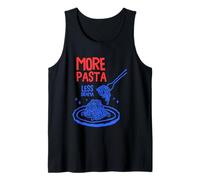 Más pasta menos drama Cita divertida de comida Camiseta sin Mangas